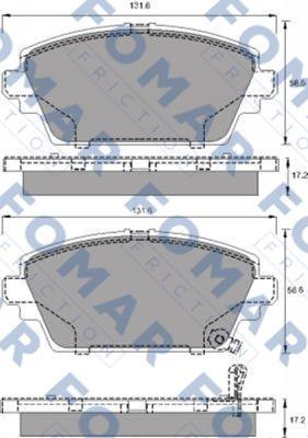 FOMAR Friction FO 690081 - Kit pastiglie freno, Freno a disco autozon.pro