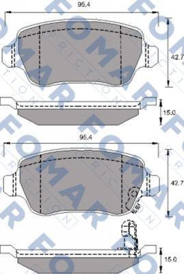 FOMAR Friction FO 691781 - Kit pastiglie freno, Freno a disco autozon.pro