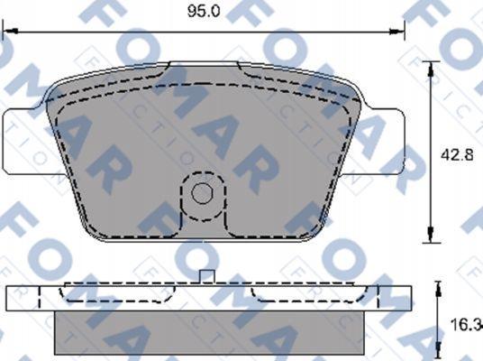 FOMAR Friction FO 693981 - Kit pastiglie freno, Freno a disco autozon.pro