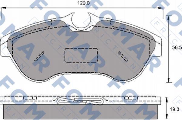 FOMAR Friction FO 693681 - Kit pastiglie freno, Freno a disco autozon.pro