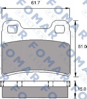 FOMAR Friction FO 692481 - Kit pastiglie freno, Freno a disco autozon.pro