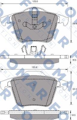 FOMAR Friction FO 692181 - Kit pastiglie freno, Freno a disco autozon.pro