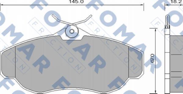 FOMAR Friction FO 646981 - Kit pastiglie freno, Freno a disco autozon.pro