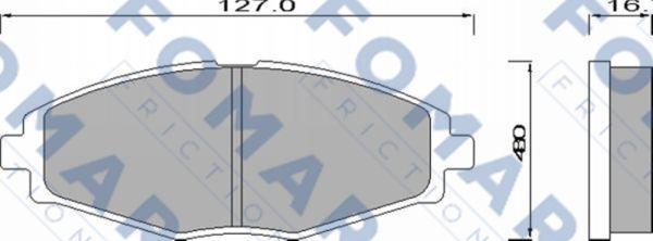 FOMAR Friction FO 642281 - Kit pastiglie freno, Freno a disco autozon.pro