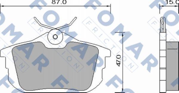 FOMAR Friction FO 647381 - Kit pastiglie freno, Freno a disco autozon.pro