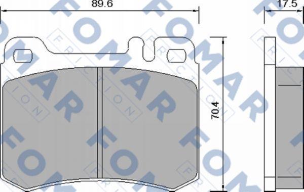 FOMAR Friction FO 659681 - Kit pastiglie freno, Freno a disco autozon.pro