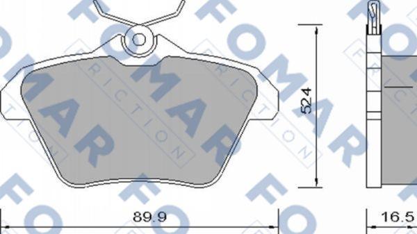 FOMAR Friction FO 650081 - Kit pastiglie freno, Freno a disco autozon.pro