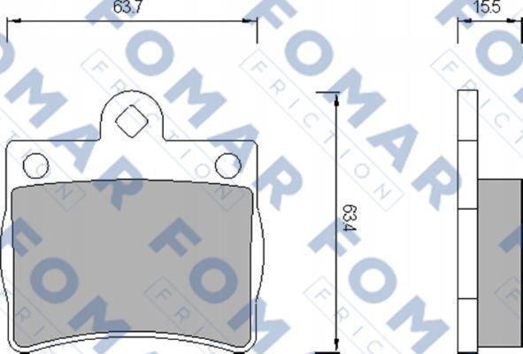 FOMAR Friction FO 653681 - Kit pastiglie freno, Freno a disco autozon.pro