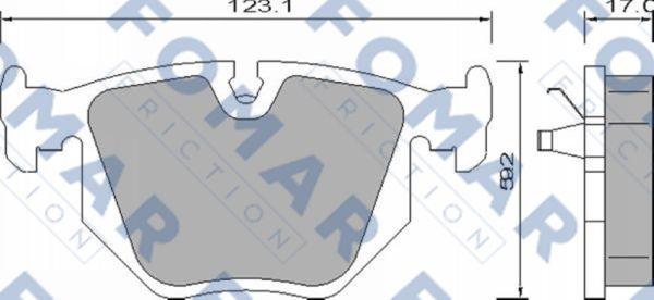 FOMAR Friction FO 661481 - Kit pastiglie freno, Freno a disco autozon.pro