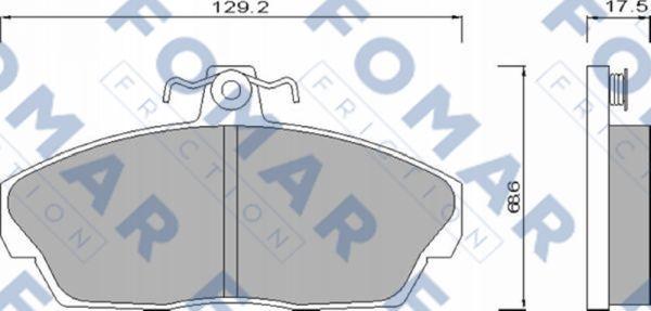 FOMAR Friction FO 667981 - Kit pastiglie freno, Freno a disco autozon.pro