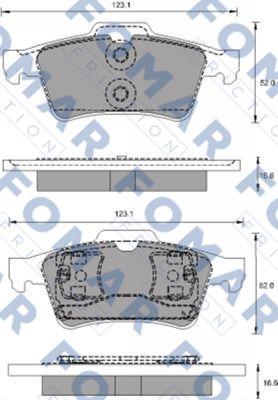 FOMAR Friction FO 686781 - Kit pastiglie freno, Freno a disco autozon.pro