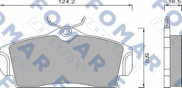 FOMAR Friction FO 680781 - Kit pastiglie freno, Freno a disco autozon.pro