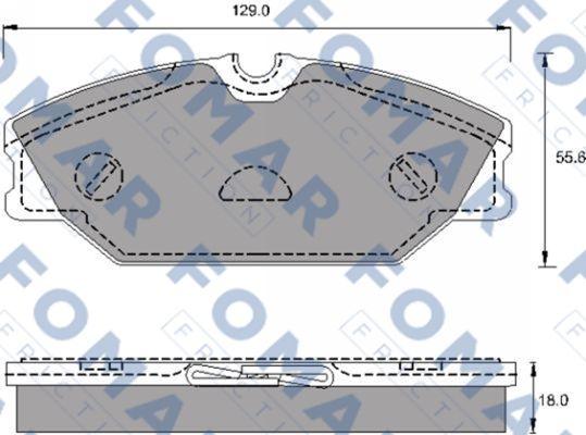 FOMAR Friction FO 688981 - Kit pastiglie freno, Freno a disco autozon.pro