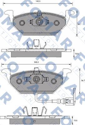 FOMAR Friction FO 687781 - Kit pastiglie freno, Freno a disco autozon.pro