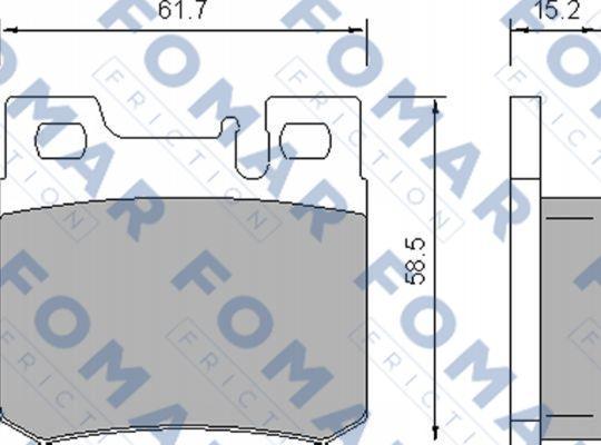 FOMAR Friction FO 639281 - Kit pastiglie freno, Freno a disco autozon.pro