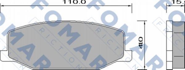 FOMAR Friction FO 634581 - Kit pastiglie freno, Freno a disco autozon.pro