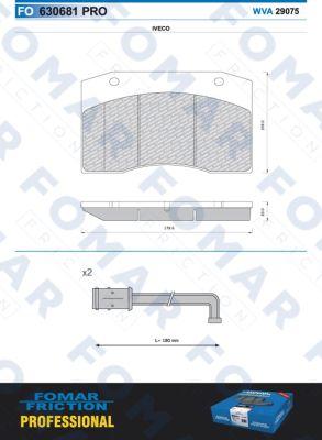 FOMAR Friction FO 630681 - Kit pastiglie freno, Freno a disco autozon.pro