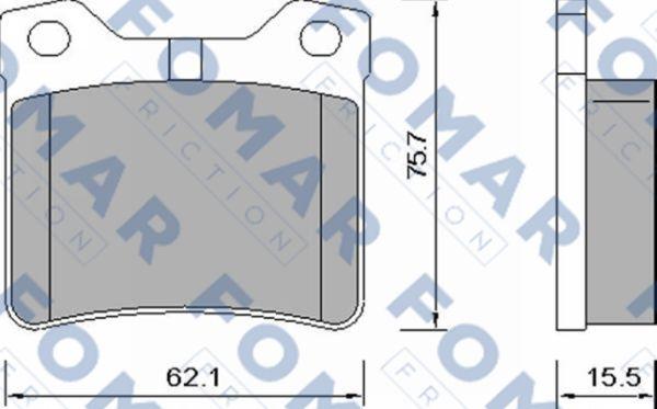 FOMAR Friction FO 638681 - Kit pastiglie freno, Freno a disco autozon.pro