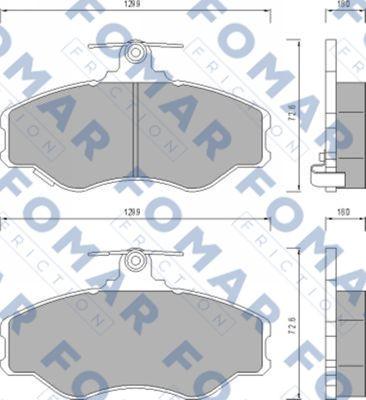 FOMAR Friction FO 638381 - Kit pastiglie freno, Freno a disco autozon.pro