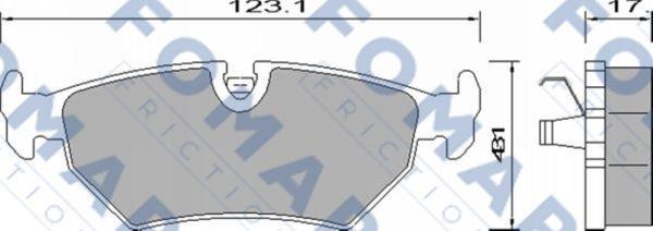 FOMAR Friction FO 629281 - Kit pastiglie freno, Freno a disco autozon.pro