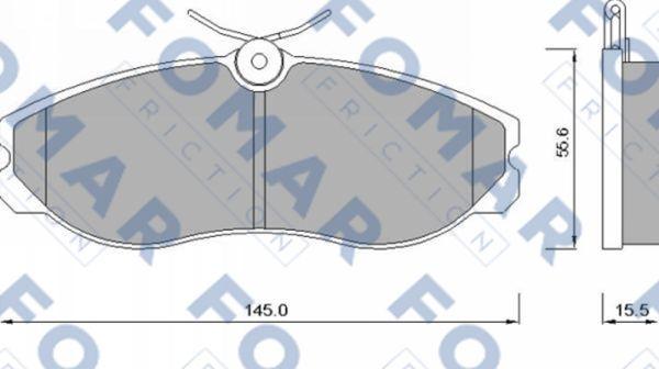 FOMAR Friction FO 624081 - Kit pastiglie freno, Freno a disco autozon.pro