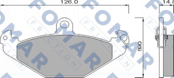 FOMAR Friction FO 625581 - Kit pastiglie freno, Freno a disco autozon.pro