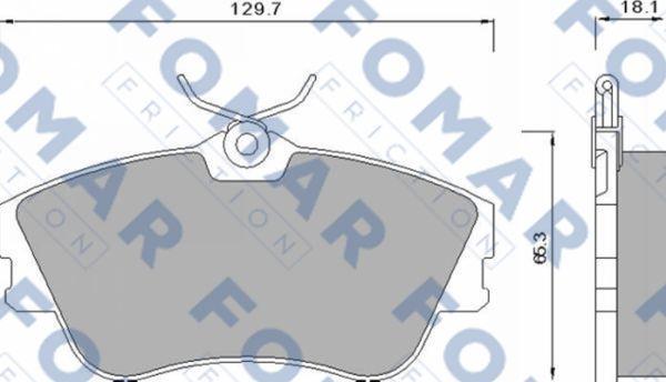 FOMAR Friction FO 625381 - Kit pastiglie freno, Freno a disco autozon.pro