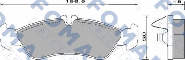 FOMAR Friction FO 627781 - Kit pastiglie freno, Freno a disco autozon.pro