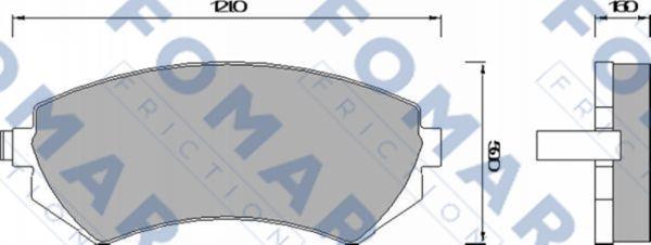 FOMAR Friction FO 679481 - Kit pastiglie freno, Freno a disco autozon.pro