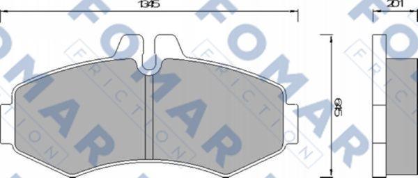 FOMAR Friction FO 678681 - Kit pastiglie freno, Freno a disco autozon.pro