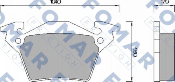 FOMAR Friction FO 678781 - Kit pastiglie freno, Freno a disco autozon.pro