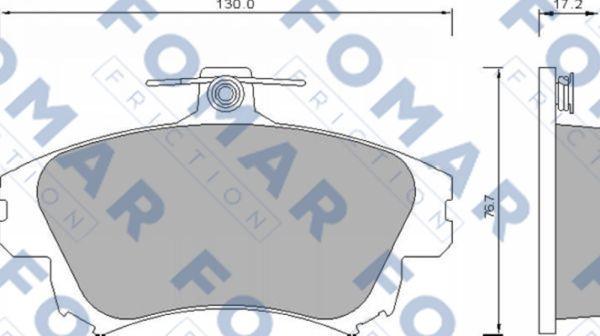 FOMAR Friction FO 677481 - Kit pastiglie freno, Freno a disco autozon.pro