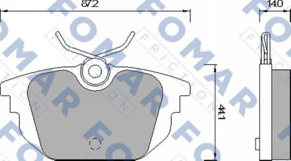 FOMAR Friction FO 677581 - Kit pastiglie freno, Freno a disco autozon.pro