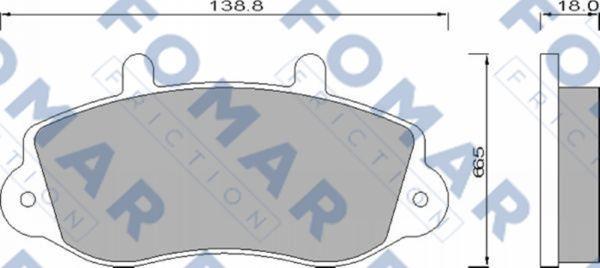 FOMAR Friction FO 677381 - Kit pastiglie freno, Freno a disco autozon.pro