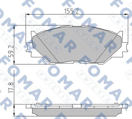 FOMAR Friction FO 892381 - Kit pastiglie freno, Freno a disco autozon.pro