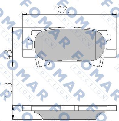 FOMAR Friction FO 892781 - Kit pastiglie freno, Freno a disco autozon.pro