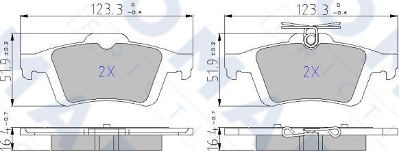 FOMAR Friction FO 846881 - Kit pastiglie freno, Freno a disco autozon.pro