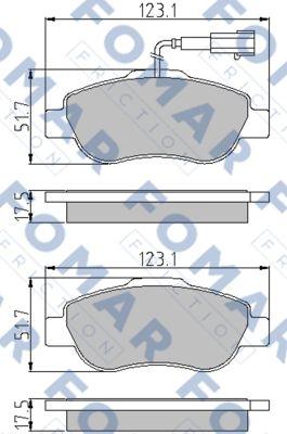 FOMAR Friction FO 856781 - Kit pastiglie freno, Freno a disco autozon.pro