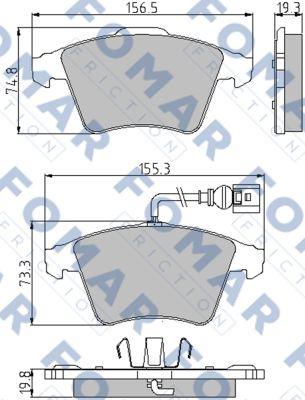 FOMAR Friction FO 861981 - Kit pastiglie freno, Freno a disco autozon.pro