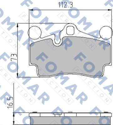 FOMAR Friction FO 862181 - Kit pastiglie freno, Freno a disco autozon.pro