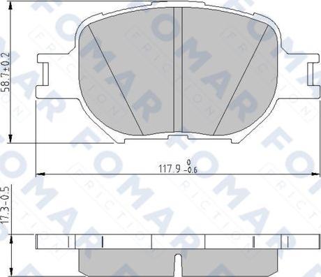 FOMAR Friction FO 814681 - Kit pastiglie freno, Freno a disco autozon.pro