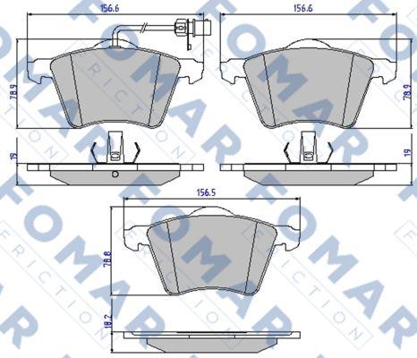 FOMAR Friction FO 814781 - Kit pastiglie freno, Freno a disco autozon.pro