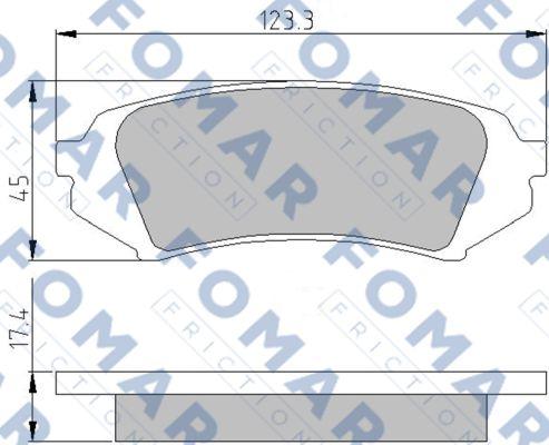 FOMAR Friction FO 813781 - Kit pastiglie freno, Freno a disco autozon.pro