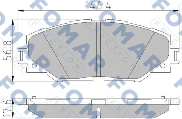 FOMAR Friction FO 838881 - Kit pastiglie freno, Freno a disco autozon.pro