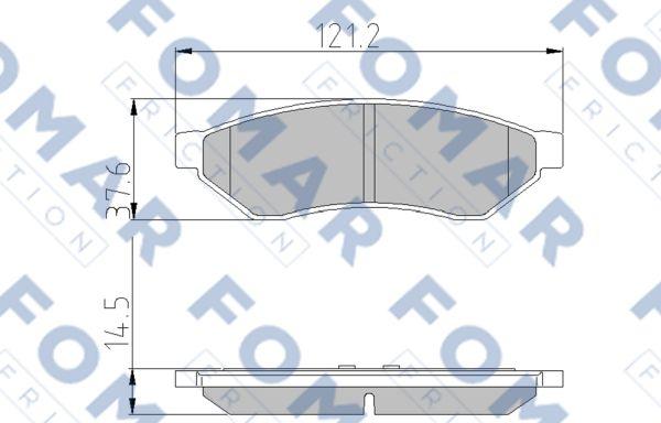 FOMAR Friction FO 870981 - Kit pastiglie freno, Freno a disco autozon.pro