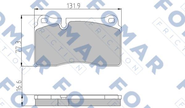 FOMAR Friction FO 871281 - Kit pastiglie freno, Freno a disco autozon.pro