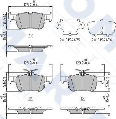 FOMAR Friction FO 321583 - Kit pastiglie freno, Freno a disco autozon.pro