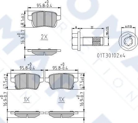 FOMAR Friction FO 268881 - Kit pastiglie freno, Freno a disco autozon.pro