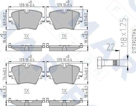 FOMAR Friction FO 267281 - Kit pastiglie freno, Freno a disco autozon.pro