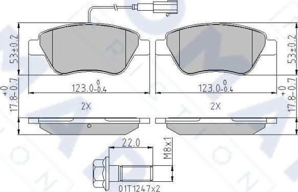 FOMAR Friction FO 217681 - Kit pastiglie freno, Freno a disco autozon.pro